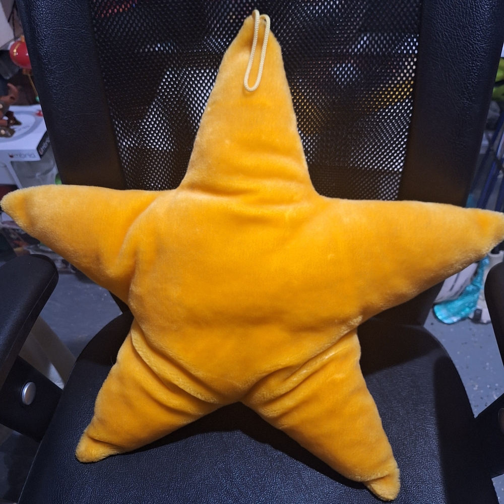 Vintage Salamander Graphix Celestial Yellow Star Face Pillow - Picture 3 of 3